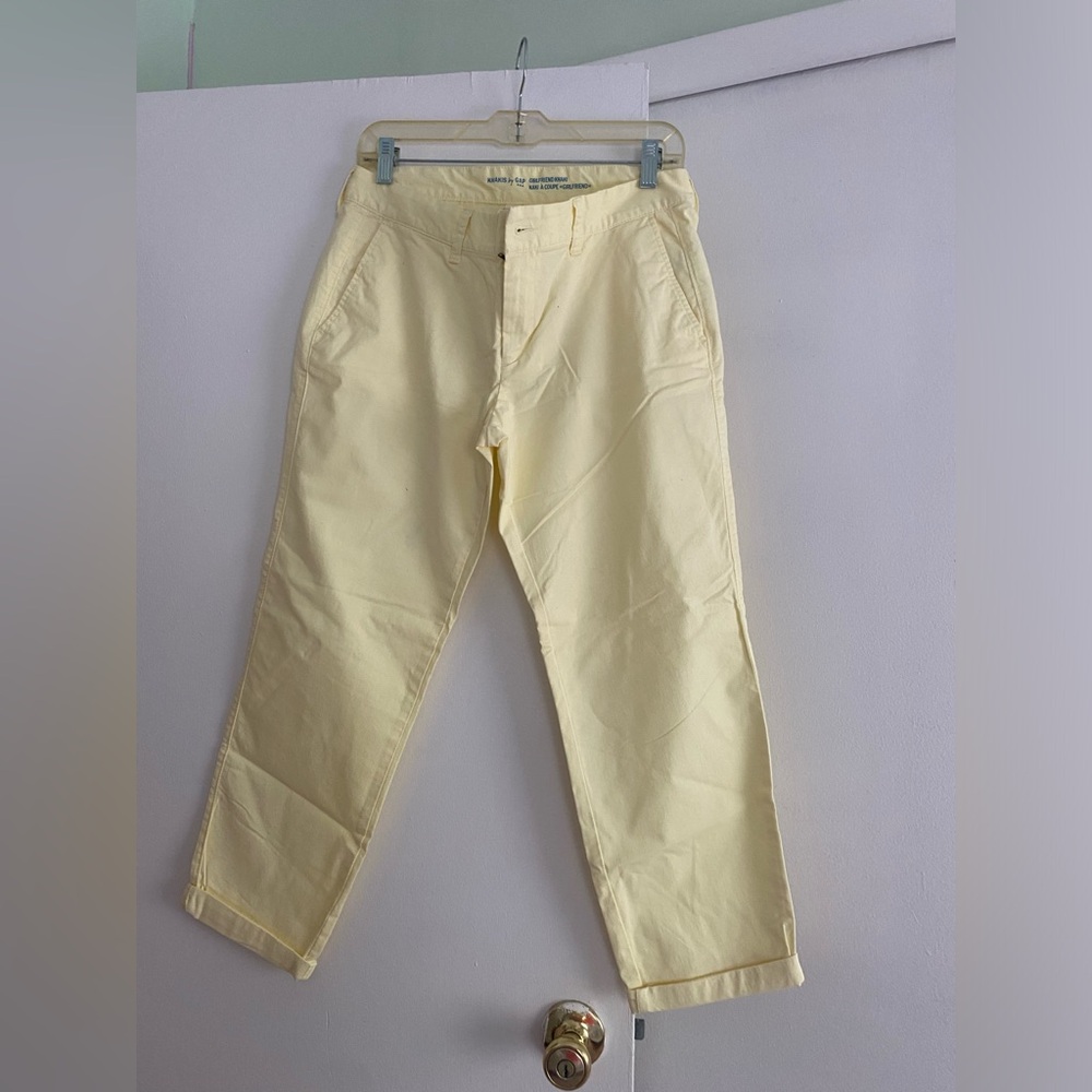 Beautiful yellow girlfriend khaki